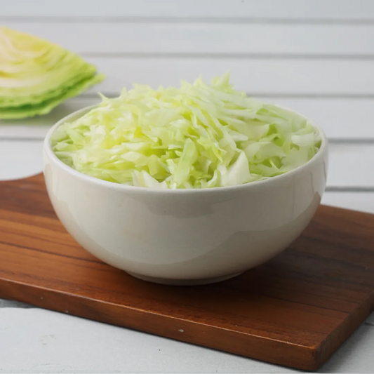 Mommy's Fresh delivers fresh cut fruits and vegetables like our crisp chopped cabbage, perfect for salads, stir-fries, and more to keep your meals vibrant and nutritious.
Freshly prepared, ready to cook chopped cabbage Free Home Delivery only in Mommy's Fresh